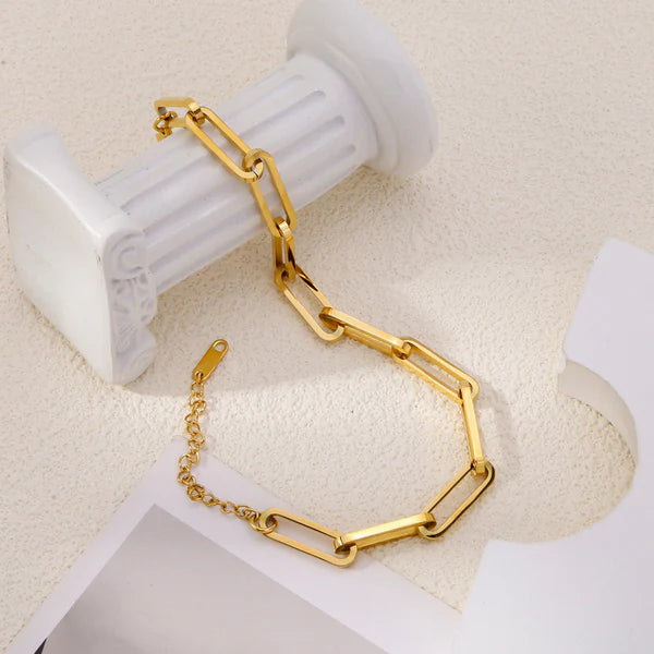 Gold Plated Anti Tarnish  Rope Chain Bracelet