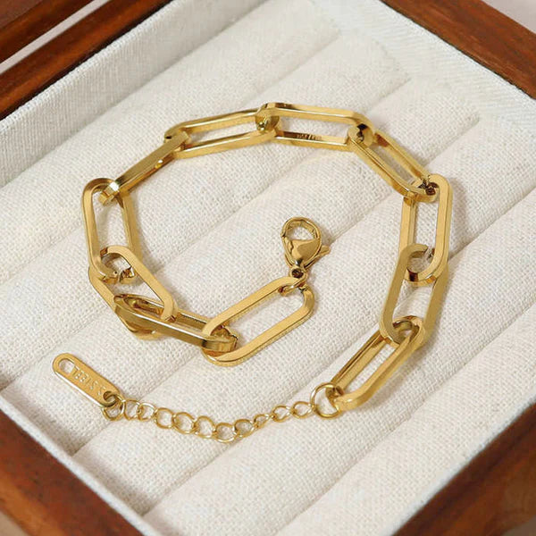 Gold Plated Anti Tarnish  Rope Chain Bracelet