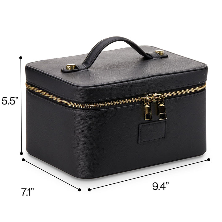 Portable Travel Makeup Storage Bag with Removable Cosmetic Organizer
