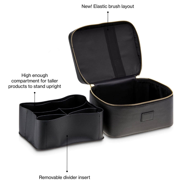 Portable Travel Makeup Storage Bag with Removable Cosmetic Organizer