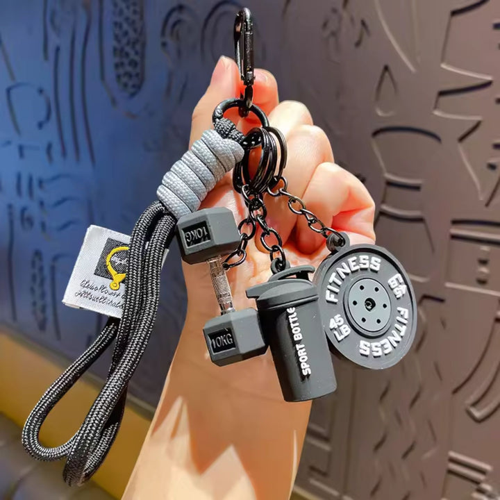 Fitness Gym Charm Keychain