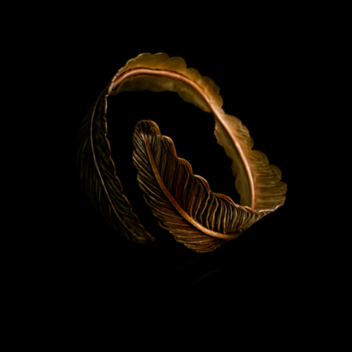 Gold Plated Leaf Adjustable Bracelet