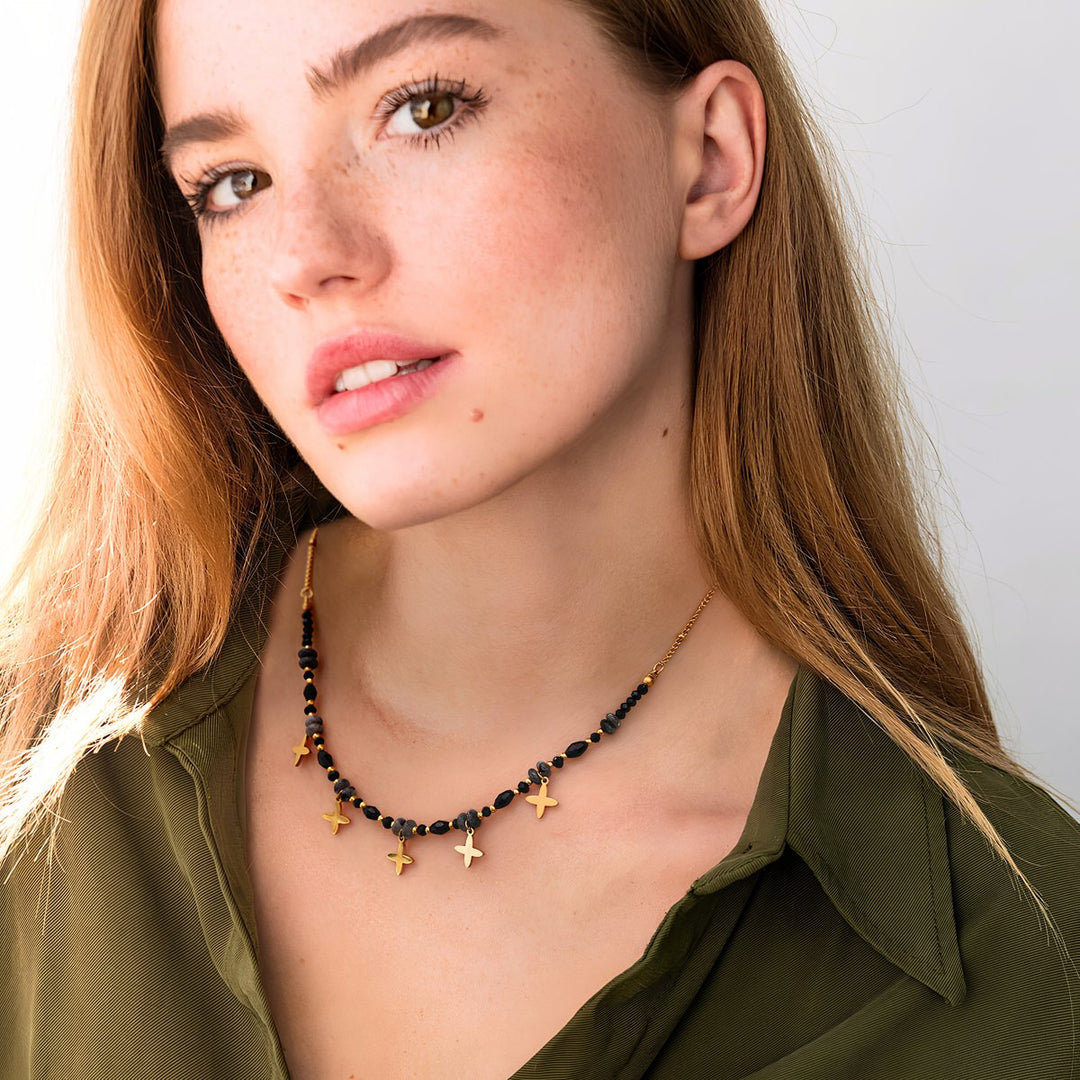 18K PVD Gold Plated Stainless Steel Mangalsutra Necklace