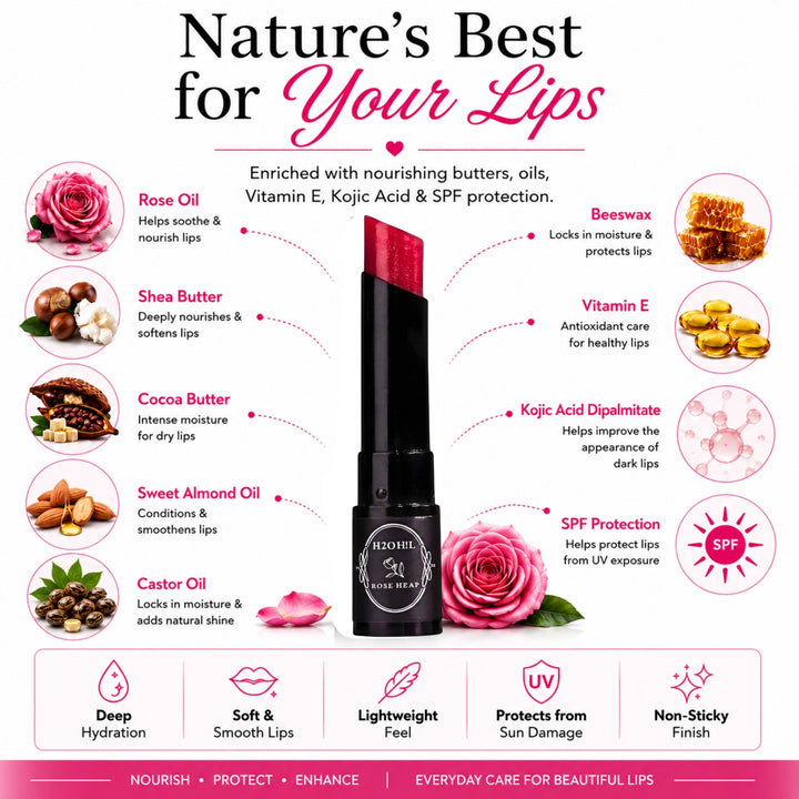 Rose Heap Lip Balm with SPF - Tinted (5g)