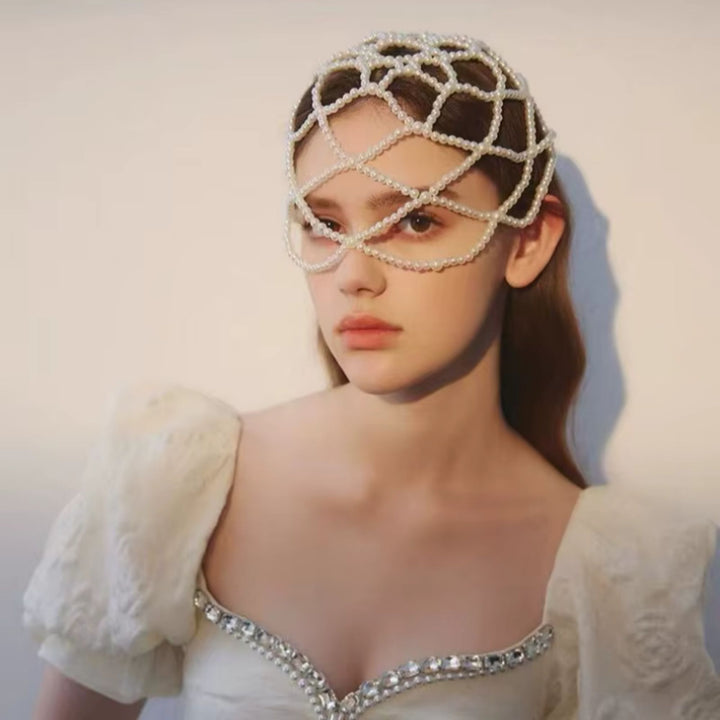 Multilayer Pearl Head Chain Hair Accessory