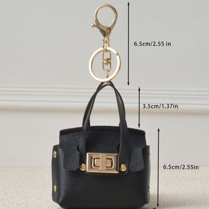Leather Bag Keychain Charm